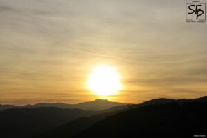 Coucher de soleil sur le mont Mézenc