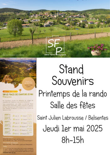 Stand Printemps de la Randonnée Saint Julien Labrousse-Belsentes