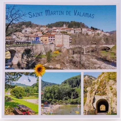 Carte postale carrée Saint Martin de Valamas