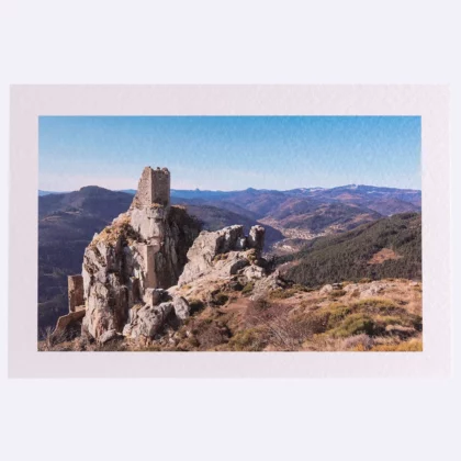 Carte rectangle Texturée du site de Rochebonne