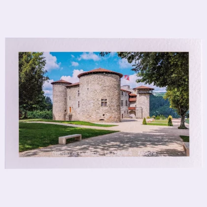 Carte rectangle texturée Château de La Chèze